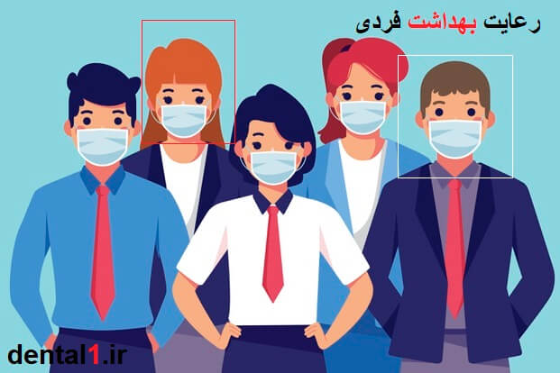 رعایت بهداشت فردی توسط پرسنل مرکز دندانپزشکی قلهک جهت مقابل با Covid-19 virus